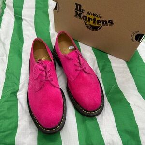 DR MARTENS 1461 made in England pink suede oxfords